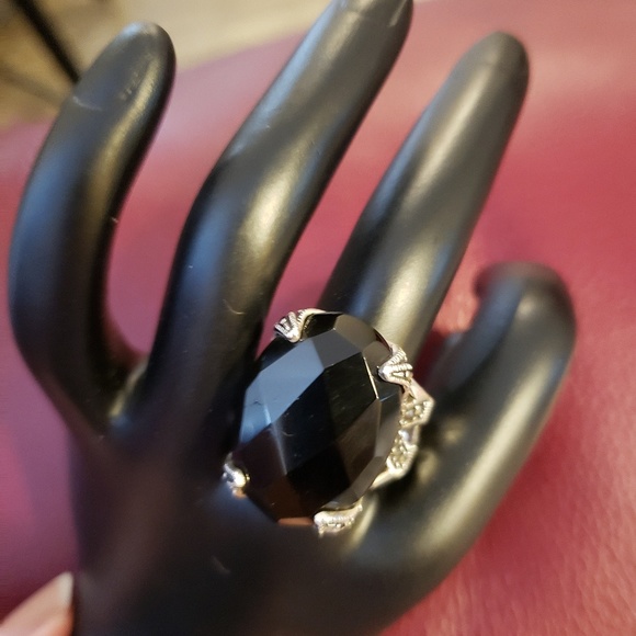 💕Black Onyx Macasite Sterling Ring - Picture 6 of 6
